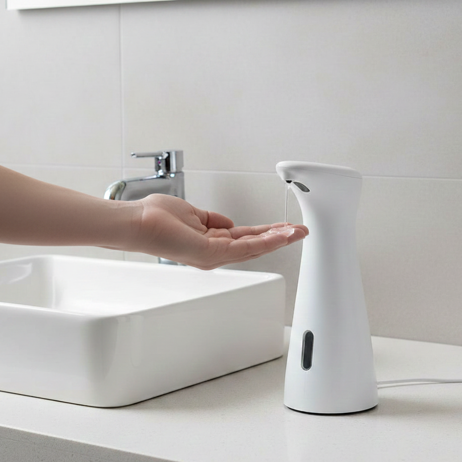 Dispensador Automático de Sabão com Sensor – Branco