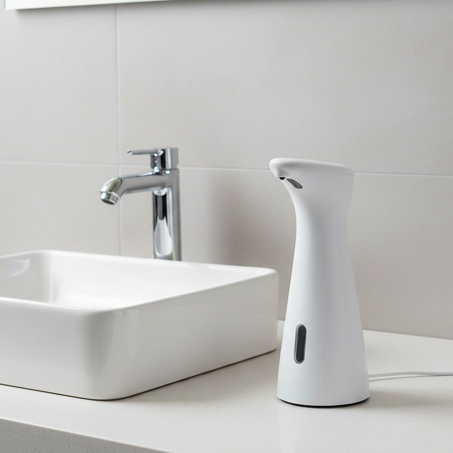 Dispensador Automático de Sabão com Sensor – Branco