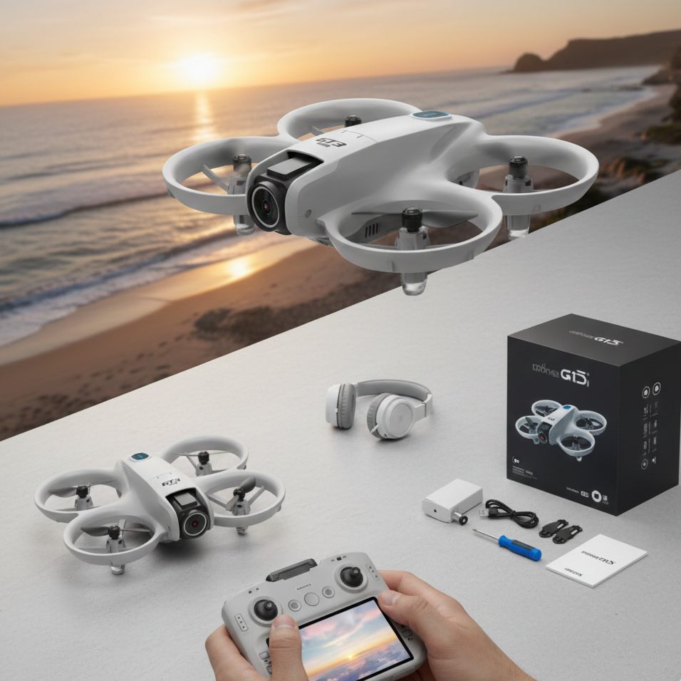 Drone 8K HD – Tecnologia Avançada num Drone Compacto