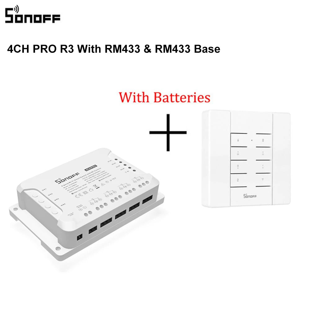 Módulo WiFi Inteligente 4 Canais para Automação Total SONOFF 4CH R3 / 4CH PRO R3