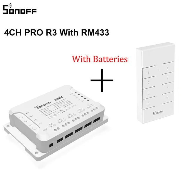 Módulo WiFi Inteligente 4 Canais para Automação Total SONOFF 4CH R3 / 4CH PRO R3