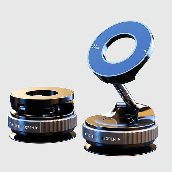 Suporte Magnético para Telemóvel – Ajustável 360° e Design Dobrável