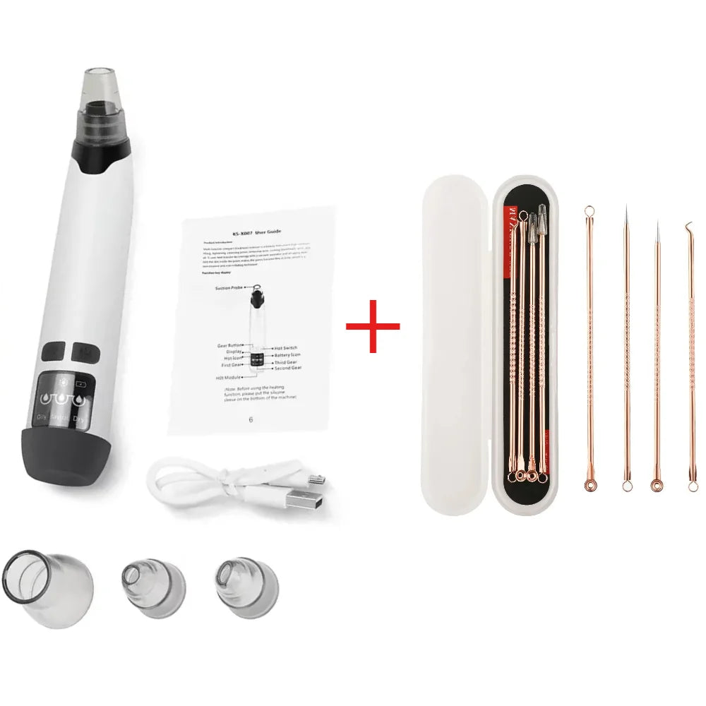 Kit de cuidados com a pele com aspirador de cravos