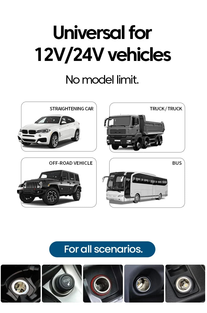 Carregador de Carro 7-em-1