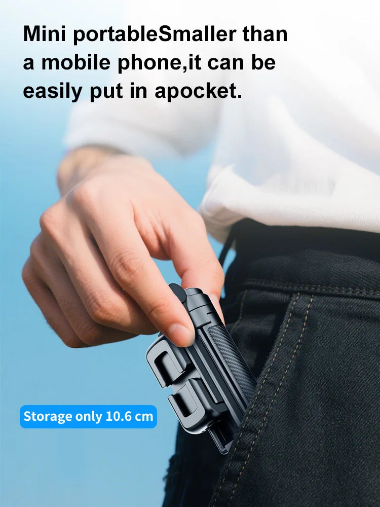 Tripé e Comando Bluetooth Recarregável