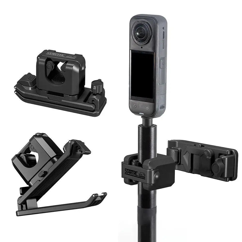 Clipe para mochila para câmera de selfie estilo bastão esportivo, compatível com Insta360/DJI