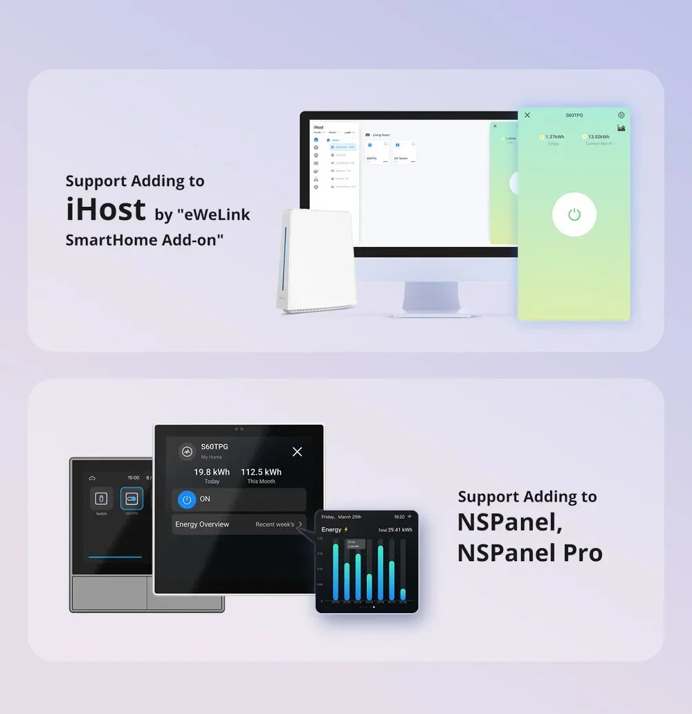 SONOFF S60 EU – Tomada Inteligente WiFi com Proteção de Sobrecarga (16A / 4000W)