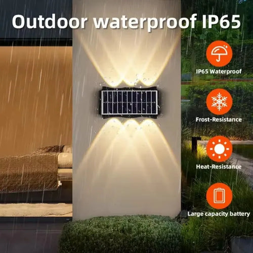 Candeeiro Solar de Parede LED para Exterior – Iluminação Decorativa