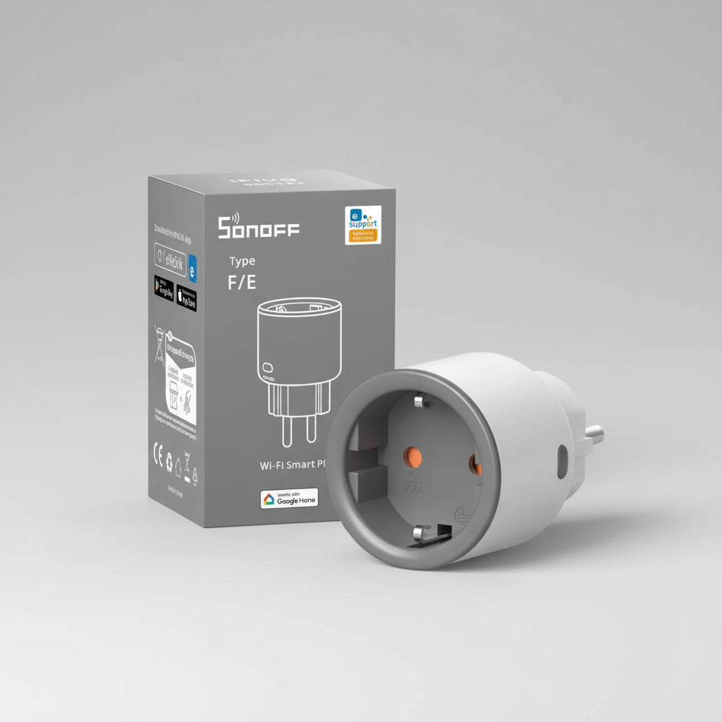 SONOFF S60 EU – Tomada Inteligente WiFi com Proteção de Sobrecarga (16A / 4000W)