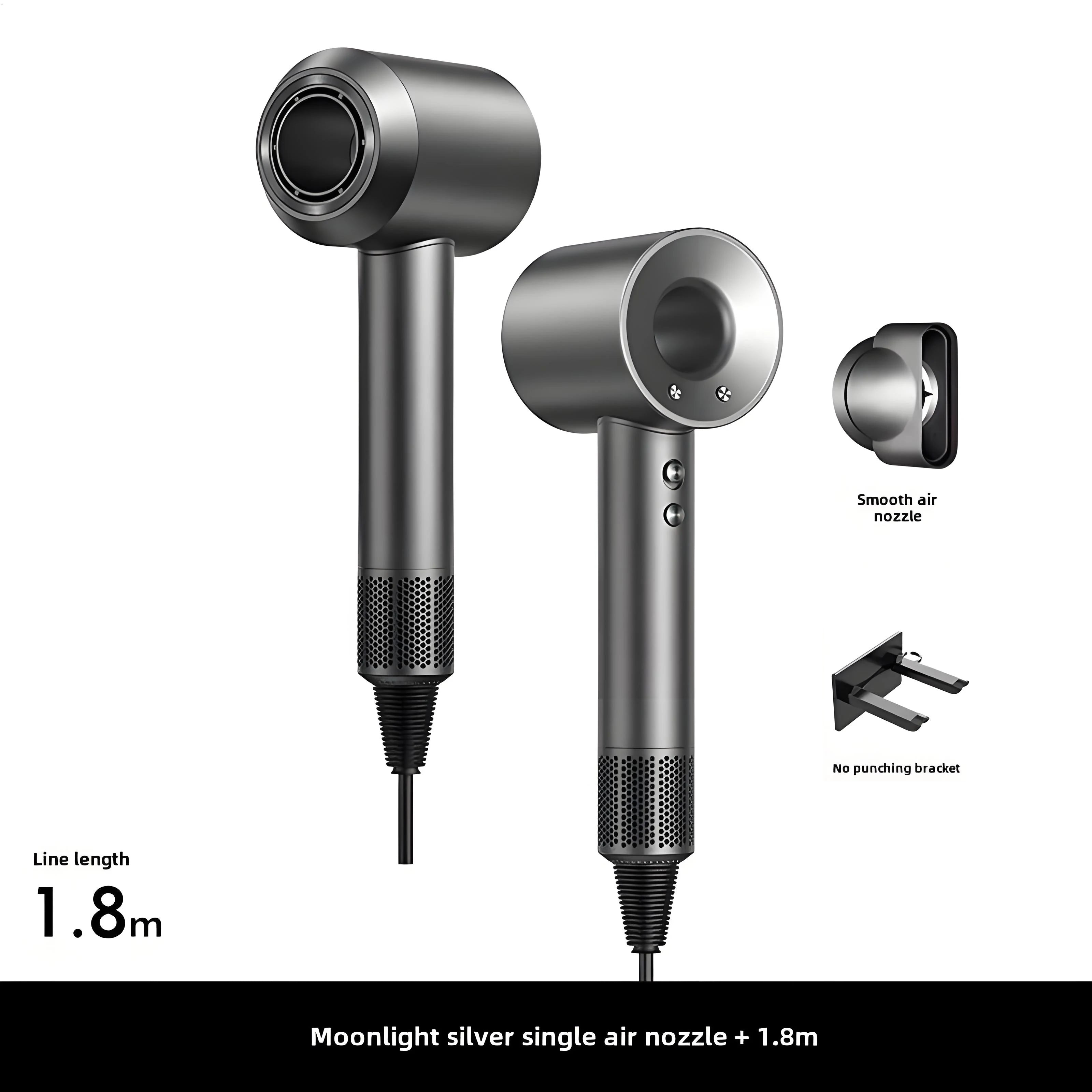 Secador de Cabelo de Alta Velocidade com Iões Negativos e Controlo Inteligente de Temperatura