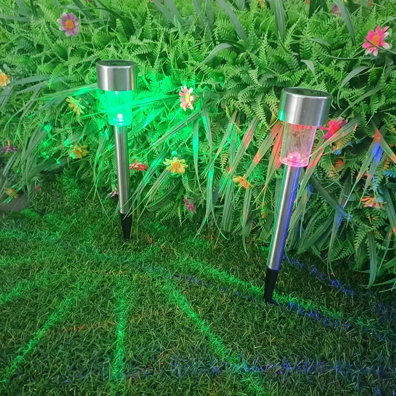 Luminária solar externa para jardim, à prova d'água.