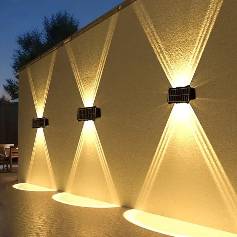 Candeeiro Solar de Parede LED para Exterior – Iluminação Decorativa