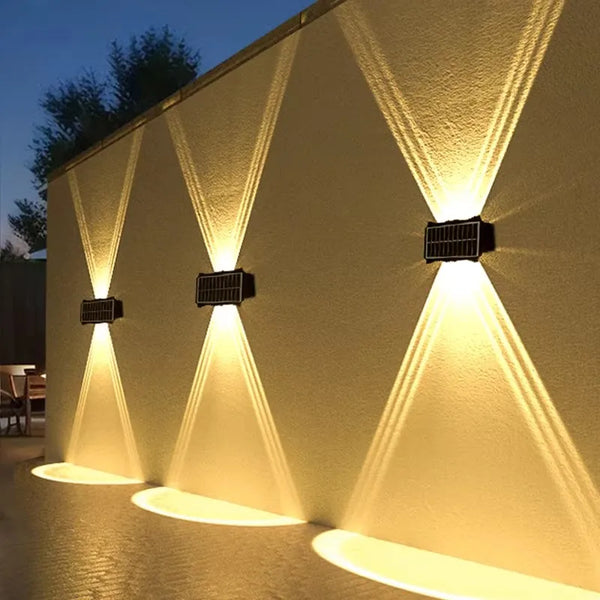 Candeeiro Solar de Parede LED para Exterior – Iluminação Decorativa