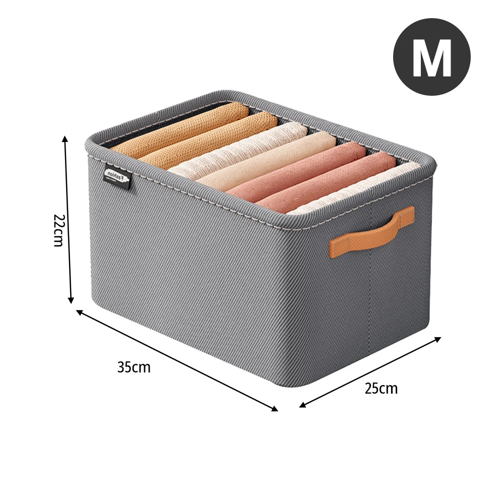 Caixa Organizadora de Roupa Dobrável com Estrutura Reforçada