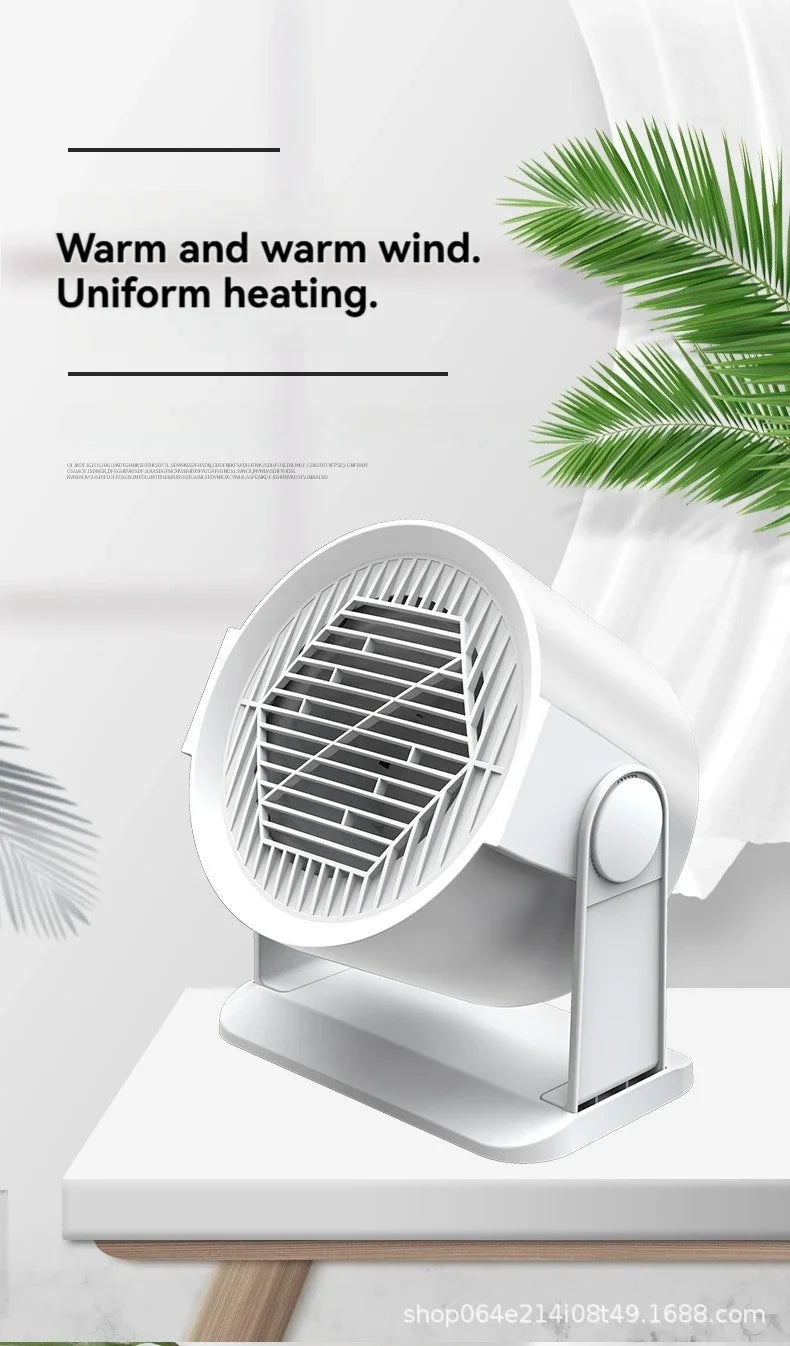 Aquecedor elétrico compacto para aquecimento e resfriamento.