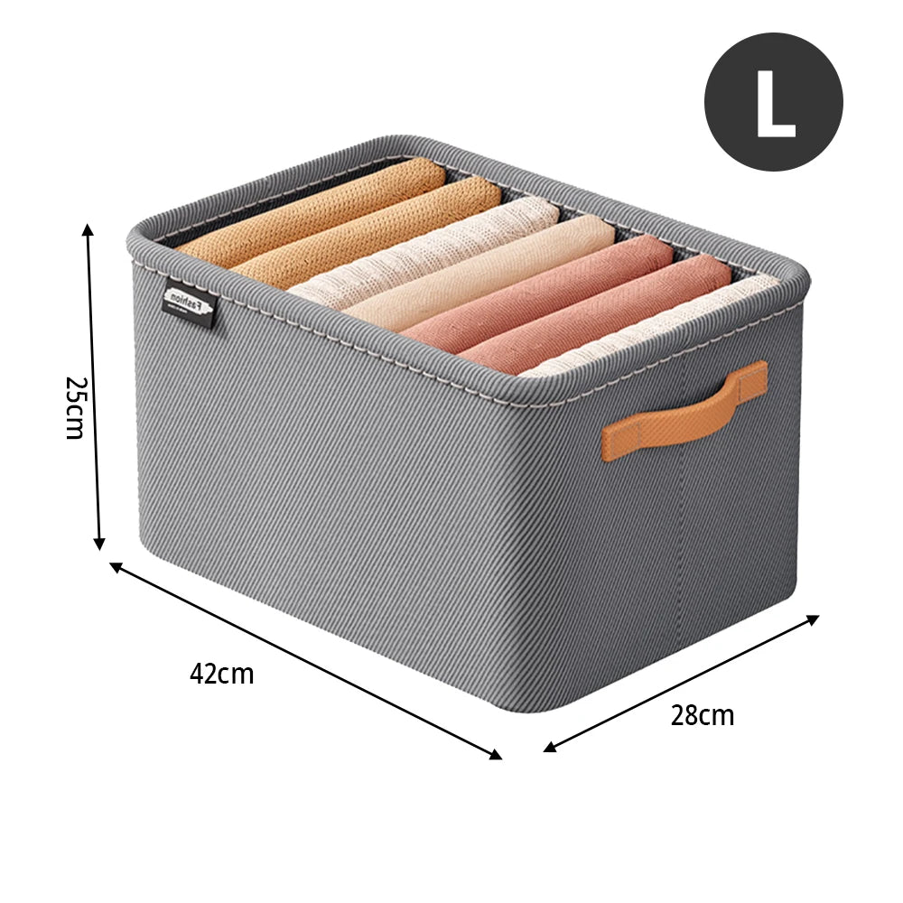 Caixa Organizadora de Roupa Dobrável com Estrutura Reforçada