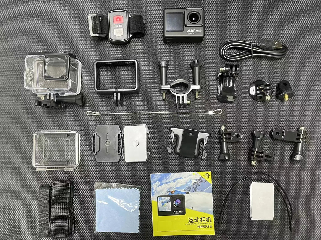 Câmara de Ação Ultra HD 4K – Desportos, Aventura e Gravação Subaquática