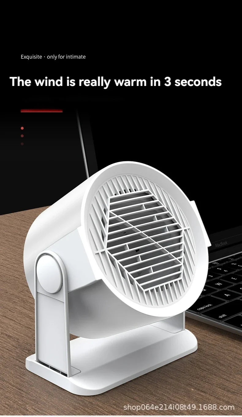 Aquecedor elétrico compacto para aquecimento e resfriamento.