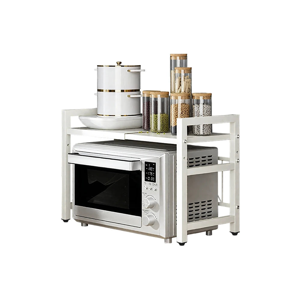 Prateleira de Cozinha Ajustável para Micro-ondas e Arrumação – 42 a 64 cm