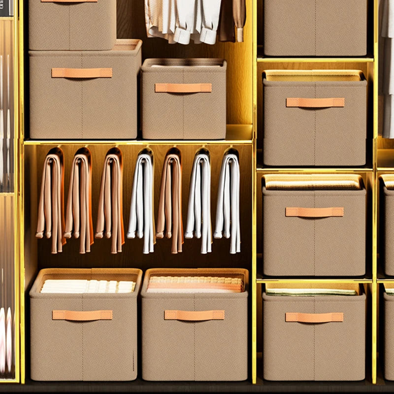 Caixa Organizadora de Roupa Dobrável com Estrutura Reforçada