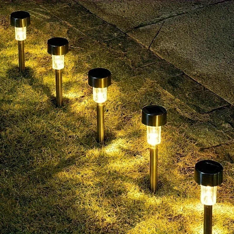 Luz solar externa para jardim, à prova d'água, com LED.