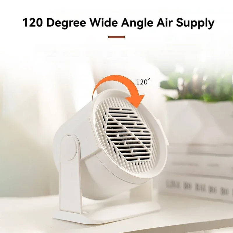 Aquecedor elétrico compacto para aquecimento e resfriamento.