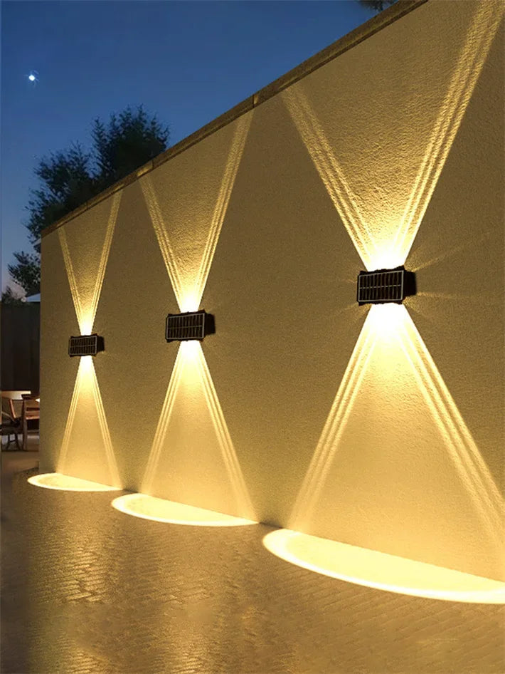 Candeeiro Solar de Parede LED para Exterior – Iluminação Decorativa