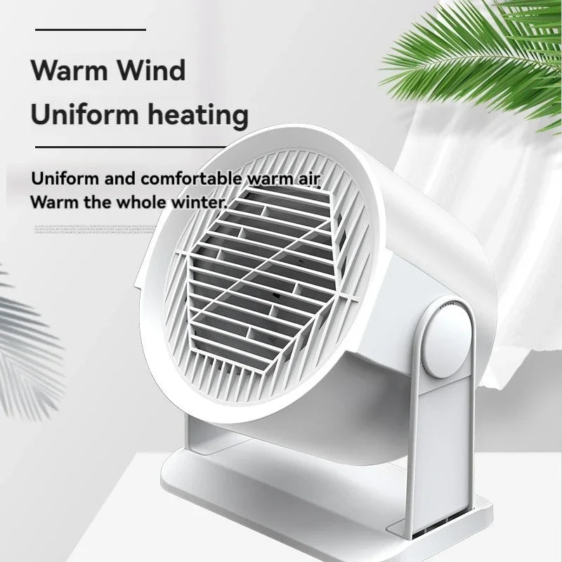 Aquecedor elétrico compacto para aquecimento e resfriamento.