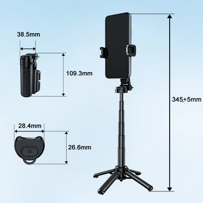 Tripé e Comando Bluetooth Recarregável